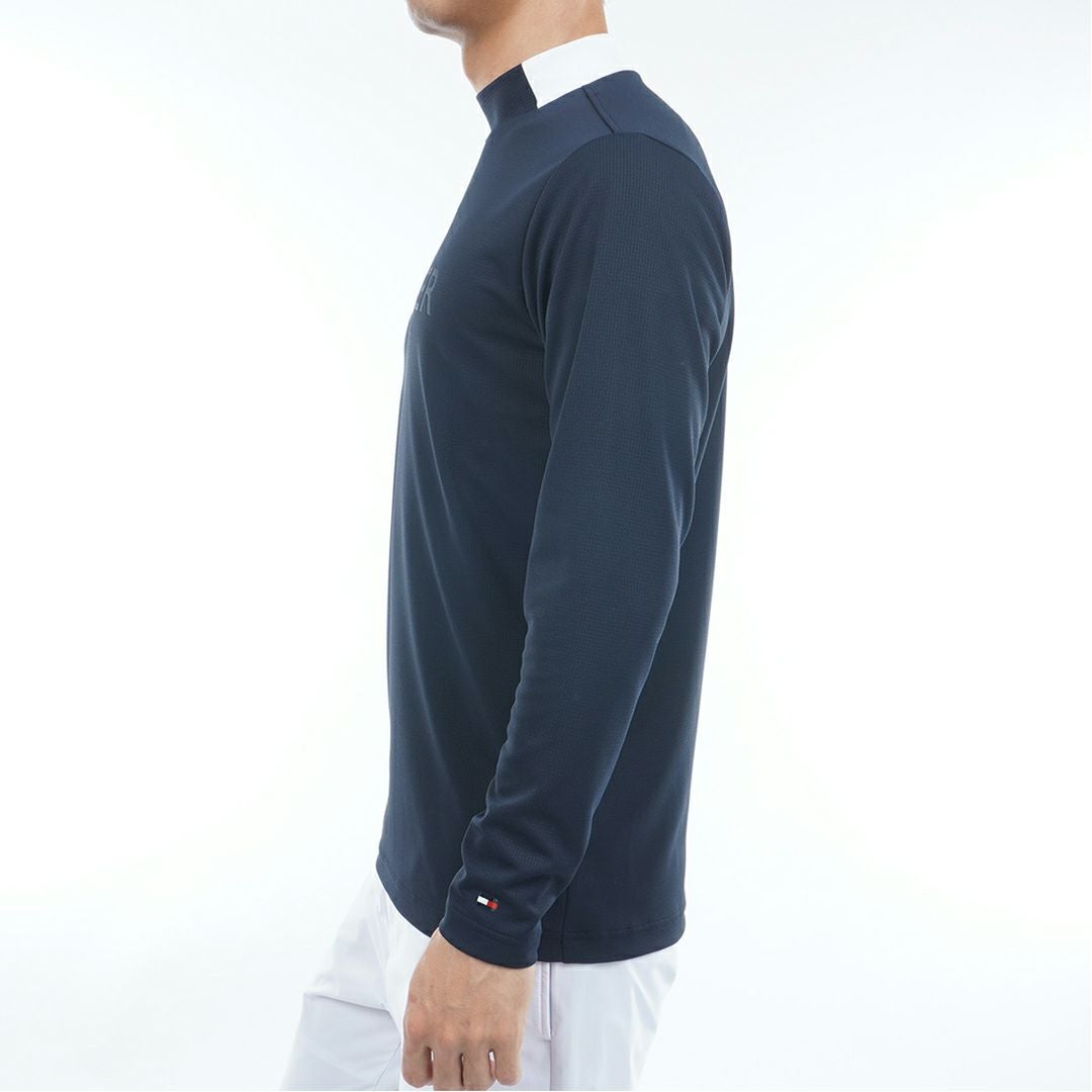 トミー ヒルフィガー ゴルフ Tommy Hilfiger Golf メンズ メンズ エンボス 長袖モックネックシャツ THMA555 詳細9