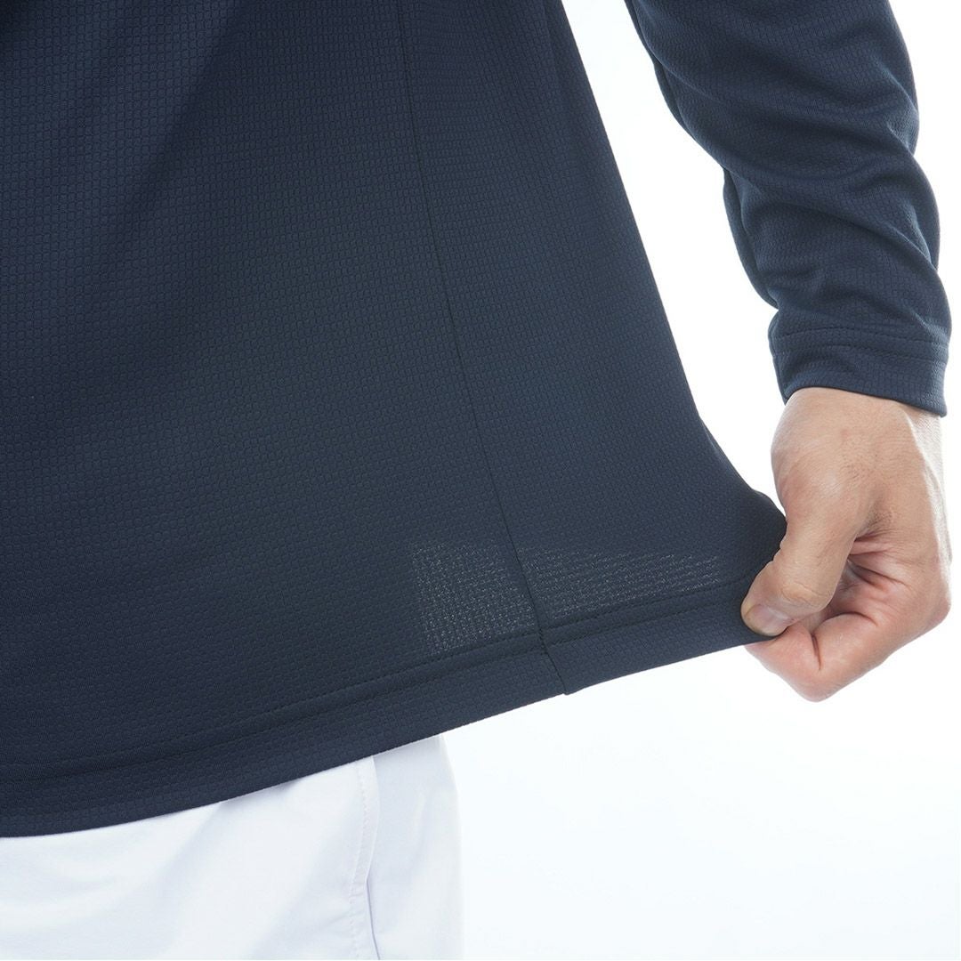 トミー ヒルフィガー ゴルフ Tommy Hilfiger Golf メンズ メンズ エンボス 長袖モックネックシャツ THMA555 詳細12