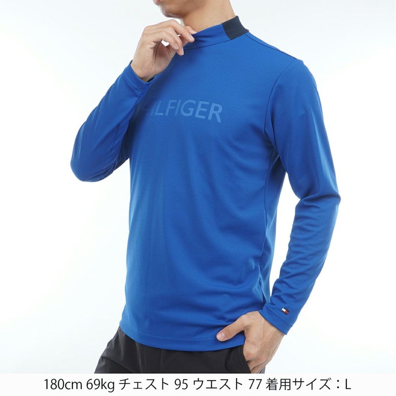 トミー ヒルフィガー ゴルフ Tommy Hilfiger Golf メンズ メンズ エンボス 長袖モックネックシャツ THMA555 詳細17