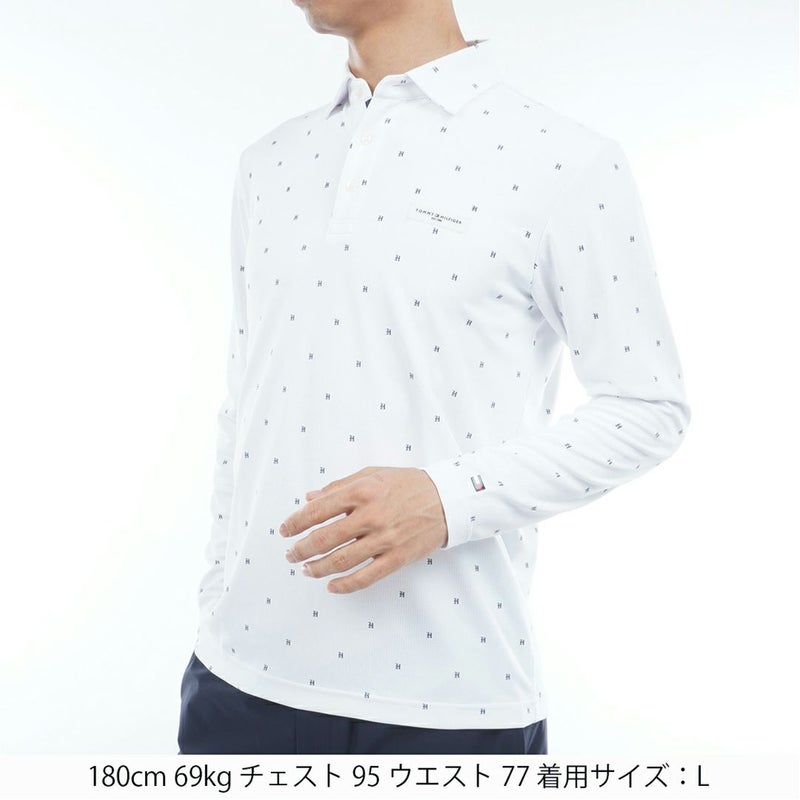 トミー ヒルフィガー ゴルフ Tommy Hilfiger Golf メンズ メンズ ロゴ長袖 台衿付きシャツ THMA556 詳細2