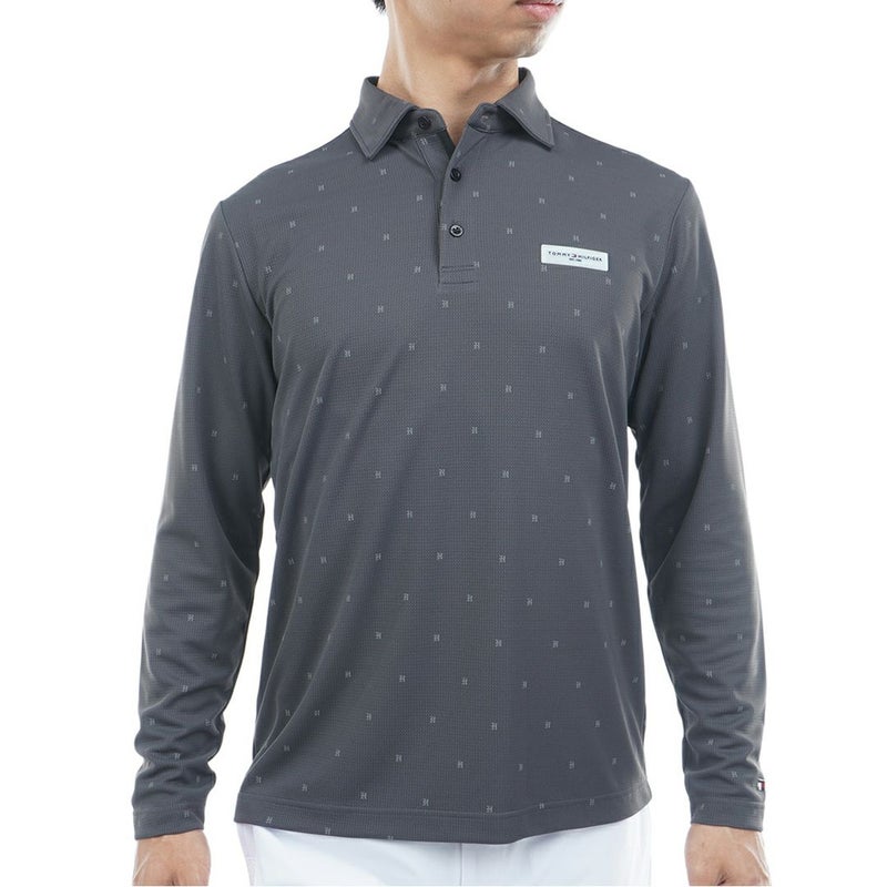 トミー ヒルフィガー ゴルフ Tommy Hilfiger Golf メンズ メンズ ロゴ長袖 台衿付きシャツ THMA556 詳細4