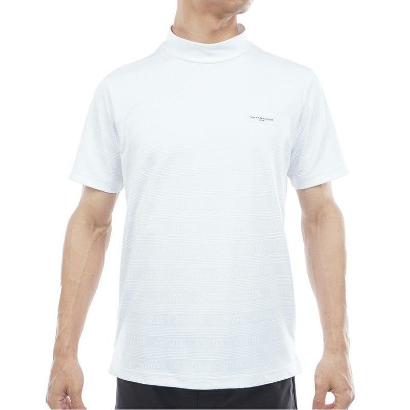 トミー ヒルフィガー ゴルフ Tommy Hilfiger Golf メンズ メンズ ロゴジャガード 半袖モックネックシャツ THMA561 詳細1