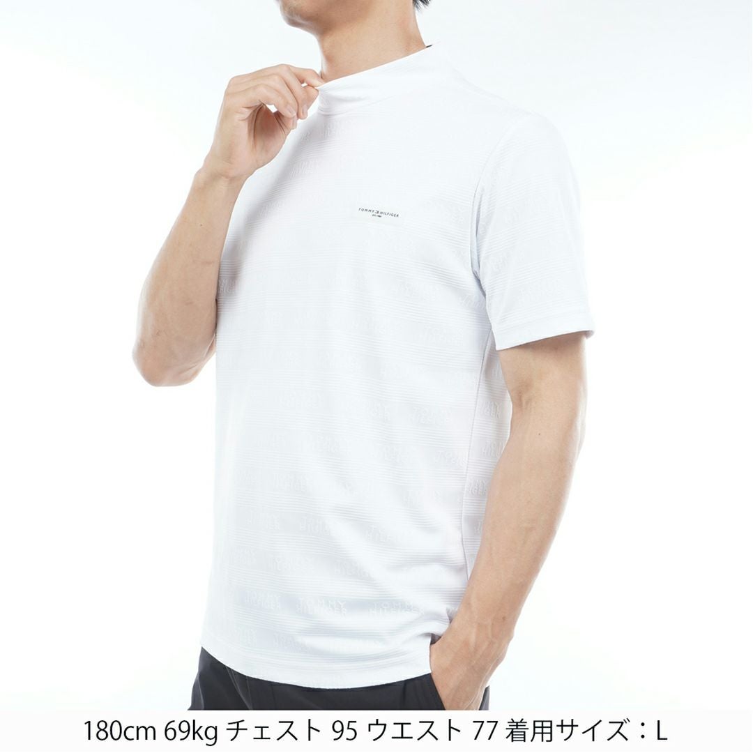 30％OFF】[トミーヒルフィガー]メンズ ロゴジャガード 半袖モック