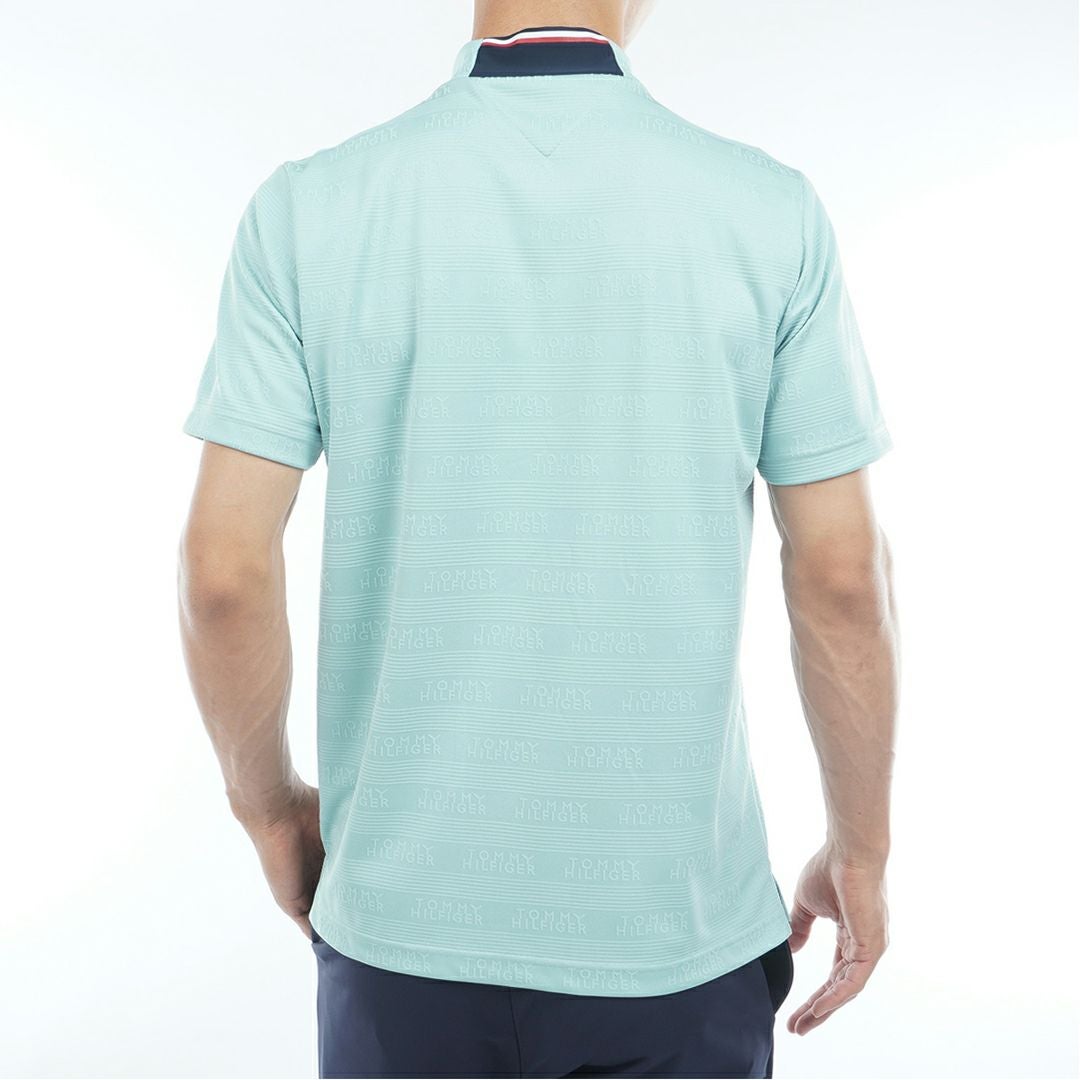 トミー ヒルフィガー ゴルフ Tommy Hilfiger Golf メンズ メンズ ロゴジャガード 半袖モックネックシャツ THMA561 詳細14