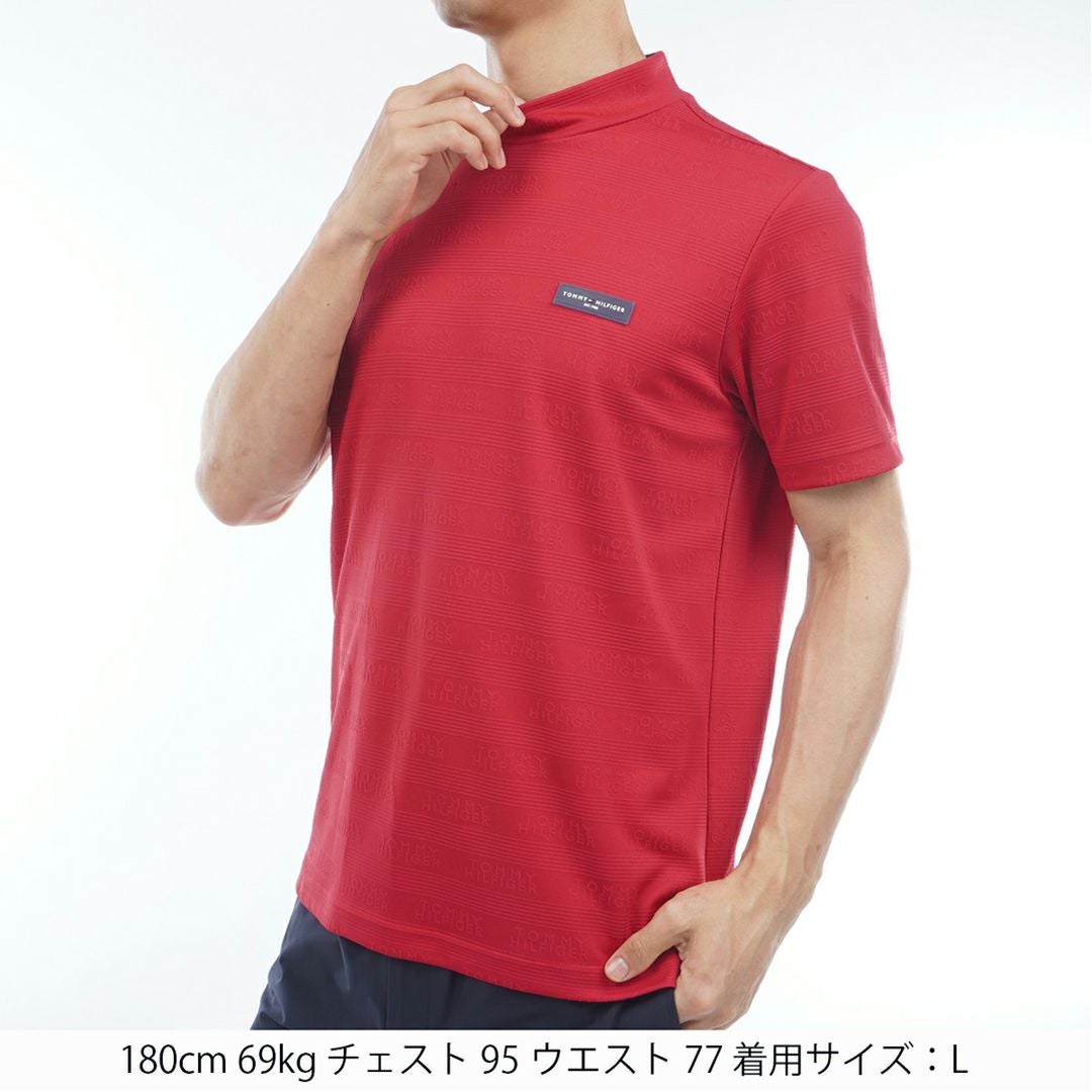 30％OFF】[トミーヒルフィガー]メンズ ロゴジャガード 半袖モック