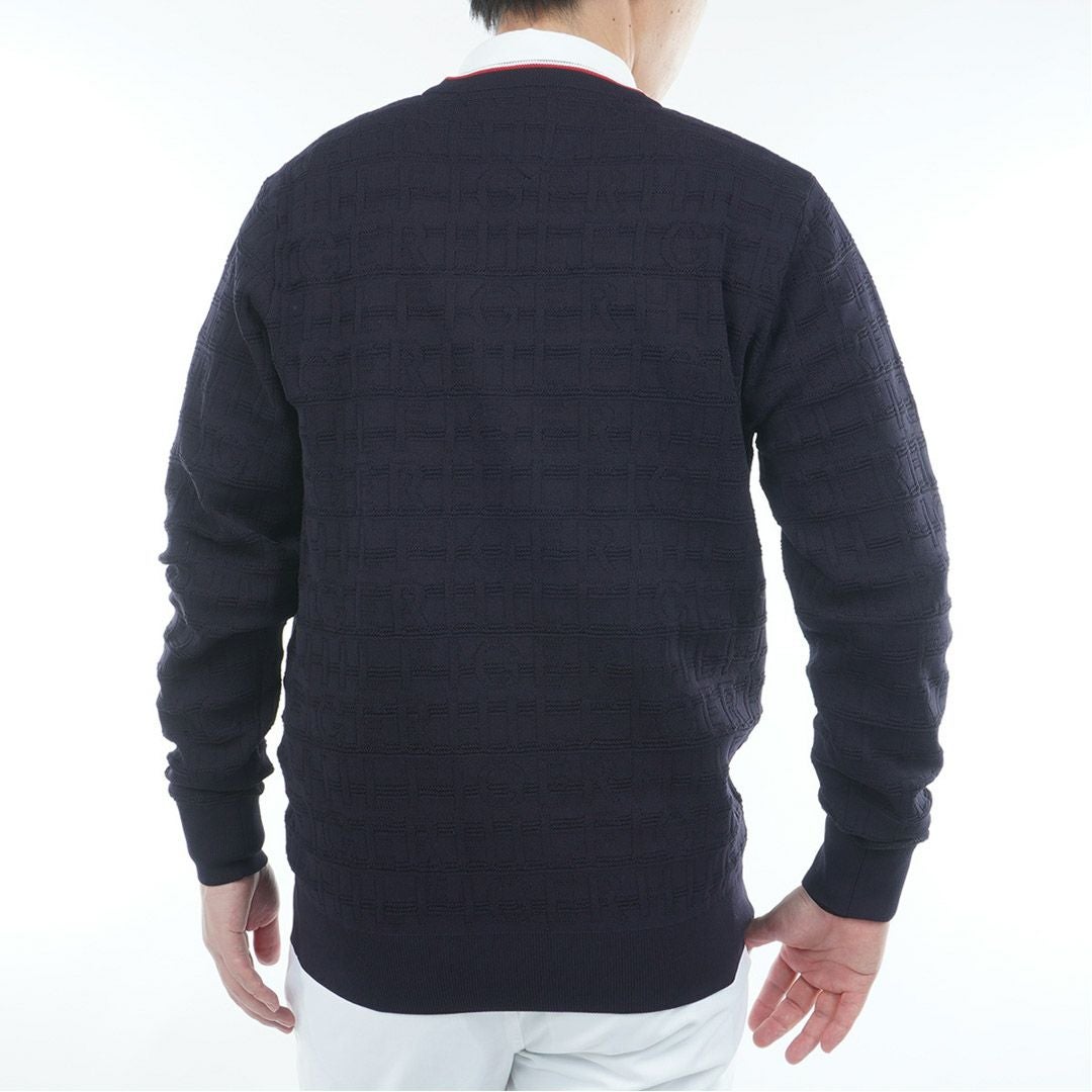 30％OFF】[トミーヒルフィガー]メンズ ロゴジャガード クル-ネック