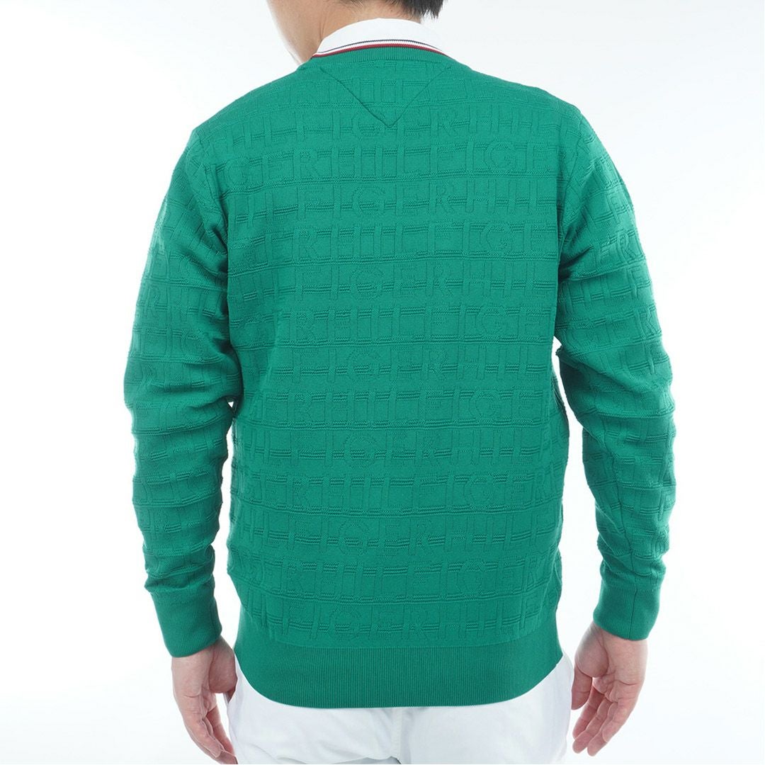 30％OFF】[トミーヒルフィガー]メンズ ロゴジャガード クル-ネック