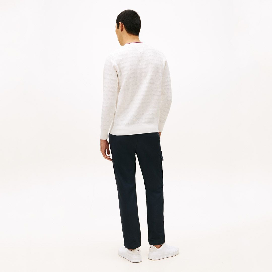 トミー ヒルフィガー ゴルフ Tommy Hilfiger Golf メンズ メンズ ロゴジャガード クル-ネックニット THMA564 詳細22