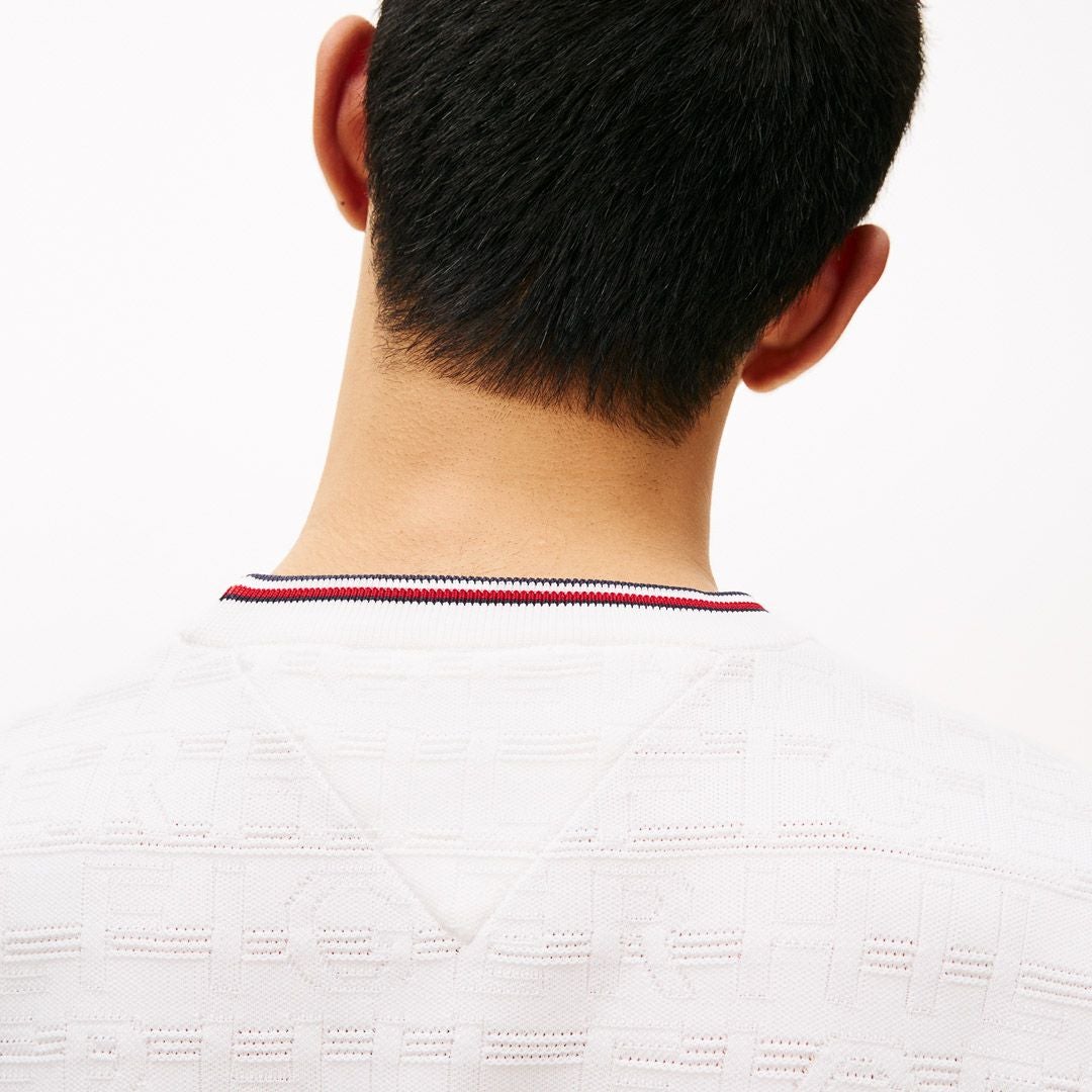 トミー ヒルフィガー ゴルフ Tommy Hilfiger Golf メンズ メンズ ロゴジャガード クル-ネックニット THMA564 詳細23