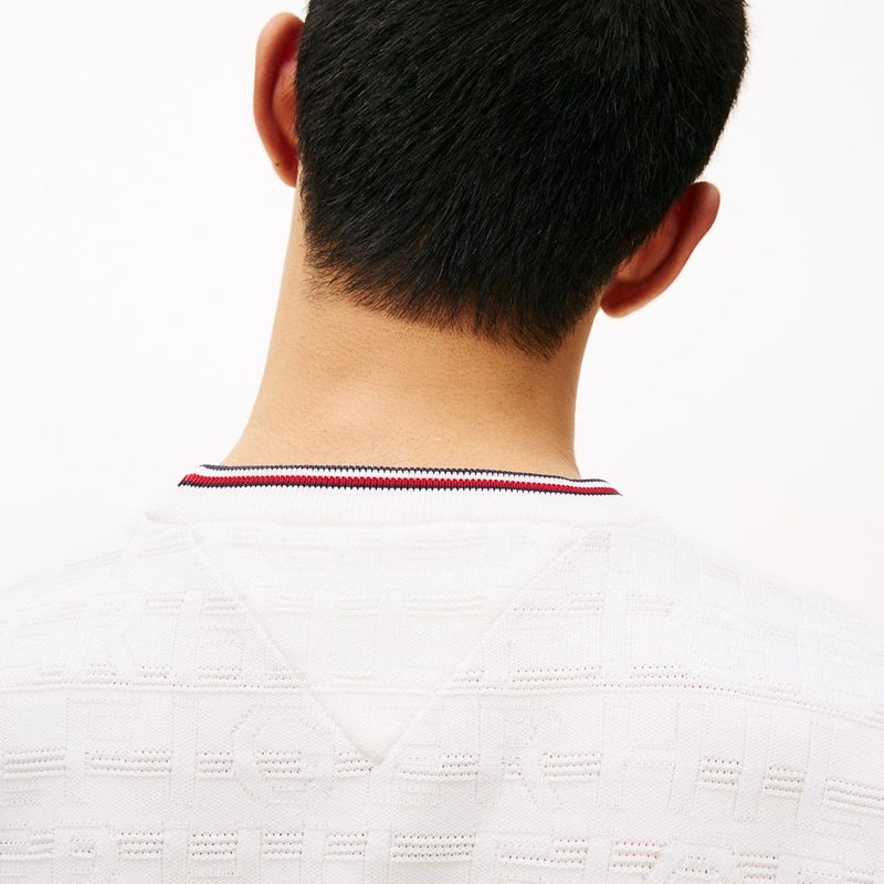 トミー ヒルフィガー ゴルフ Tommy Hilfiger Golf メンズ メンズ ロゴジャガード クル-ネックニット THMA564 詳細23