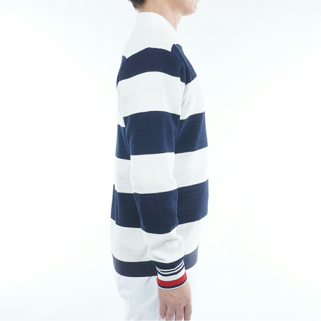 トミー ヒルフィガー ゴルフ Tommy Hilfiger Golf メンズ メンズ ボーダー クルーネックニット THMA565 詳細5