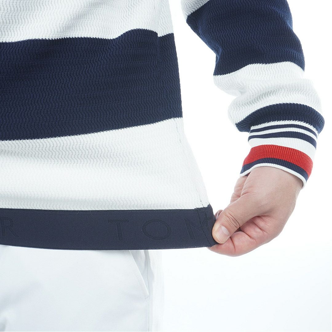 トミー ヒルフィガー ゴルフ Tommy Hilfiger Golf メンズ メンズ ボーダー クルーネックニット THMA565 詳細6