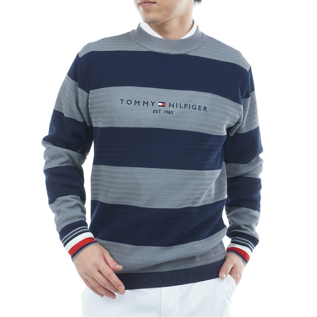 マルボンゴルフ　ボーダーニット　Lサイズ 30％OFF】[トミーヒルフィガー]メンズ ボーダー クルーネックニット