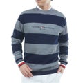 トミー ヒルフィガー ゴルフ Tommy Hilfiger Golf メンズ メンズ ボーダー クルーネックニット THMA565 詳細10