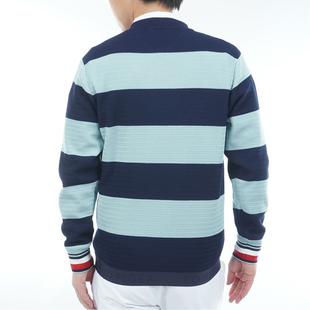 30％OFF】[トミーヒルフィガー]メンズ ボーダー クルーネックニット