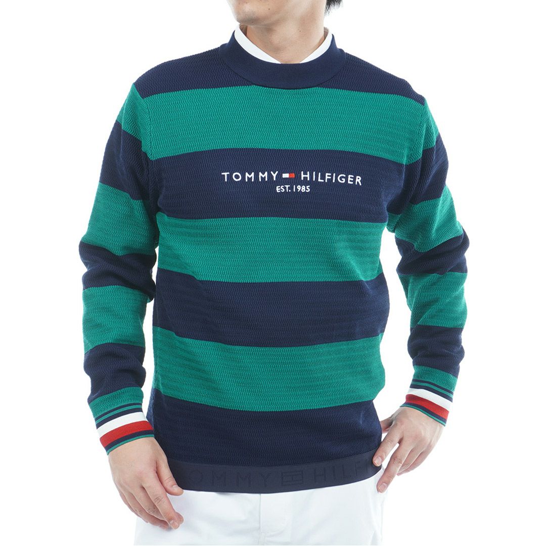 30％OFF】[トミーヒルフィガー]メンズ ボーダー クルーネックニット