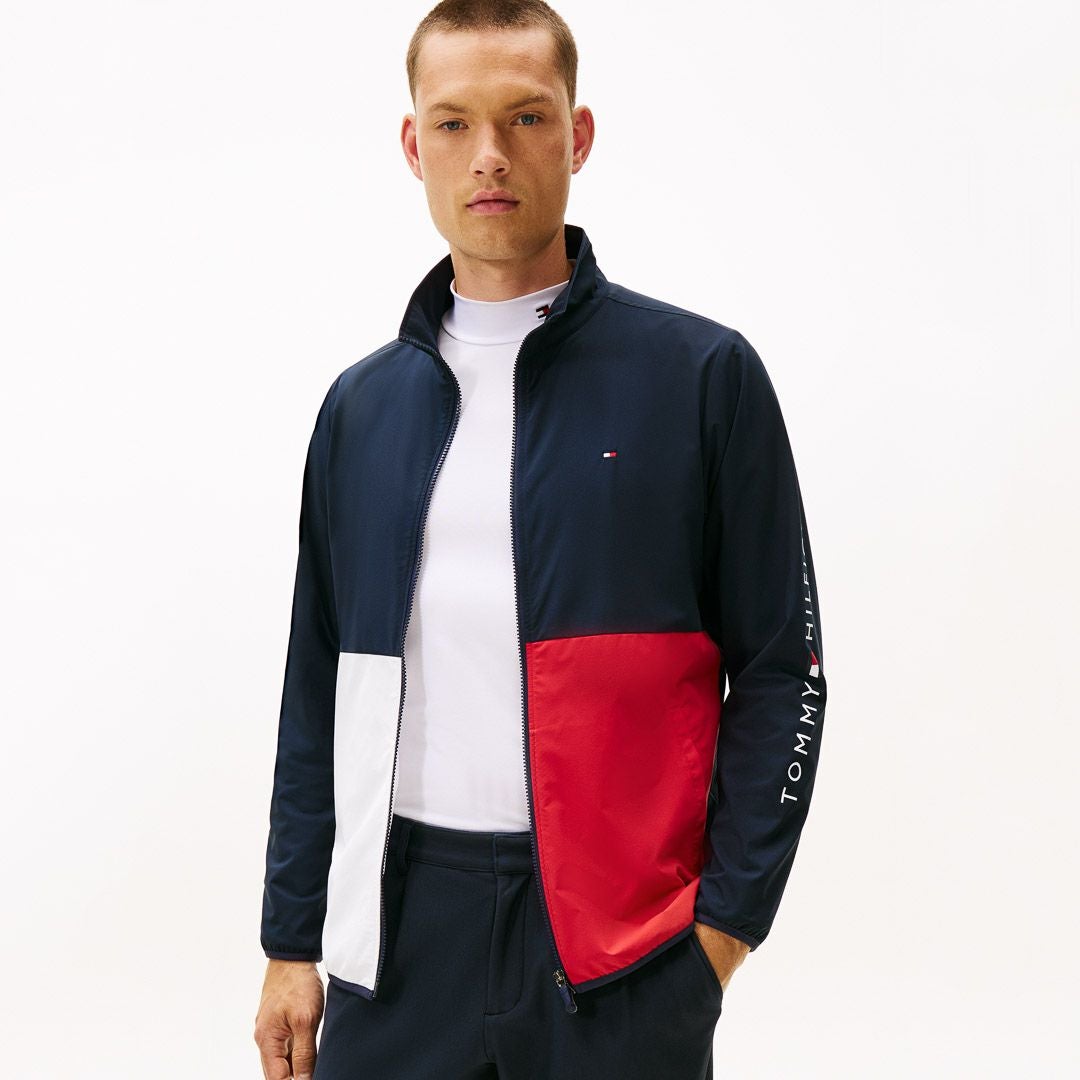 30％OFF】[トミーヒルフィガー]メンズ カラーブロック ウインド