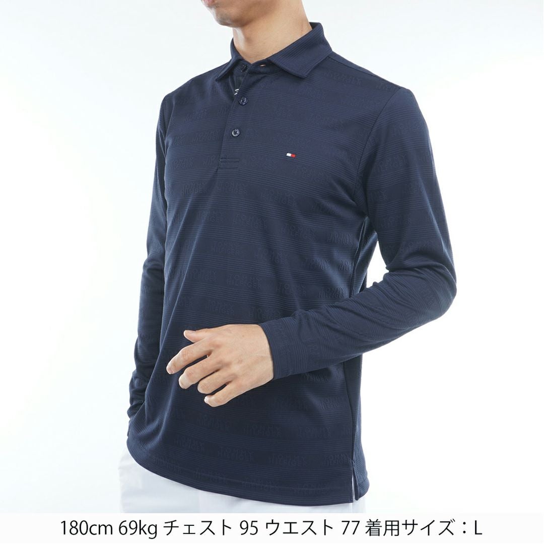 30％OFF】[トミーヒルフィガー]メンズ ロゴジャガ-ド 長袖台衿付き