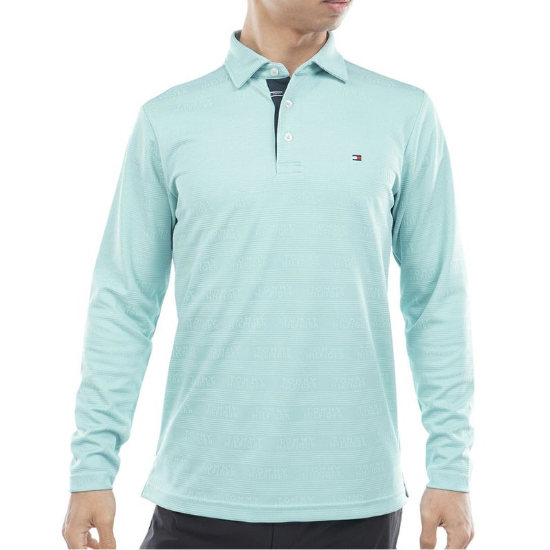 トミー ヒルフィガー ゴルフ Tommy Hilfiger Golf メンズ メンズ ロゴジャガ-ド 長袖台衿付きシャツ THMA568 詳細7