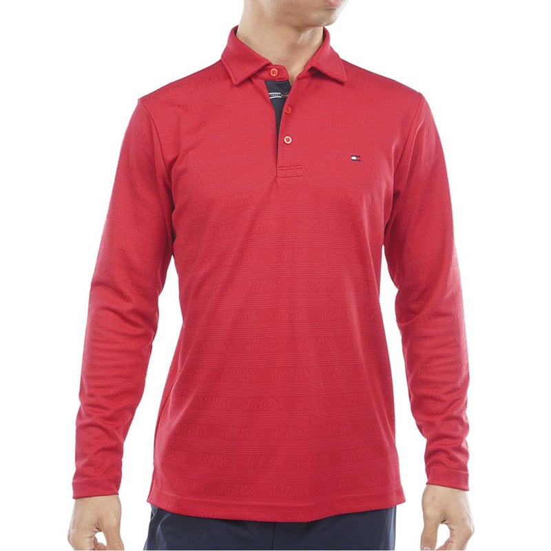 トミー ヒルフィガー ゴルフ Tommy Hilfiger Golf メンズ メンズ ロゴジャガ-ド 長袖台衿付きシャツ THMA568 詳細10