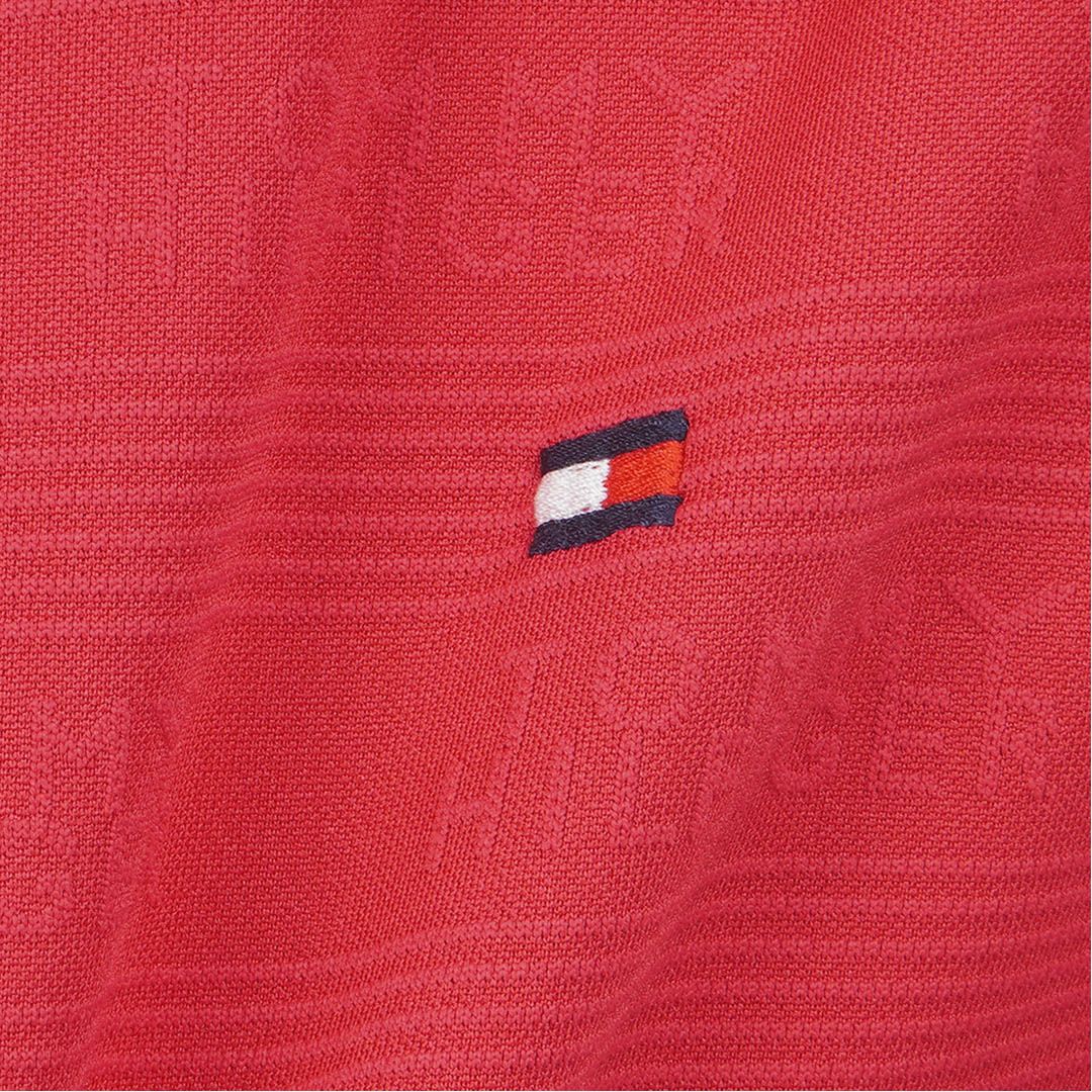 トミー ヒルフィガー ゴルフ Tommy Hilfiger Golf メンズ メンズ ロゴジャガ-ド 長袖台衿付きシャツ THMA568 詳細17