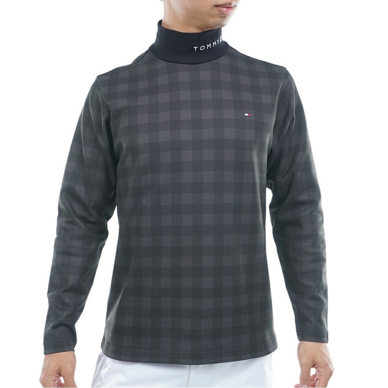 トミー ヒルフィガー ゴルフ Tommy Hilfiger Golf メンズ メンズ チェック柄 長袖ハイネックシャツ THMA569 詳細1