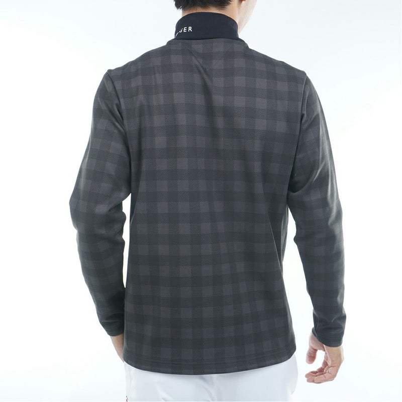 トミー ヒルフィガー ゴルフ Tommy Hilfiger Golf メンズ メンズ チェック柄 長袖ハイネックシャツ THMA569 詳細3