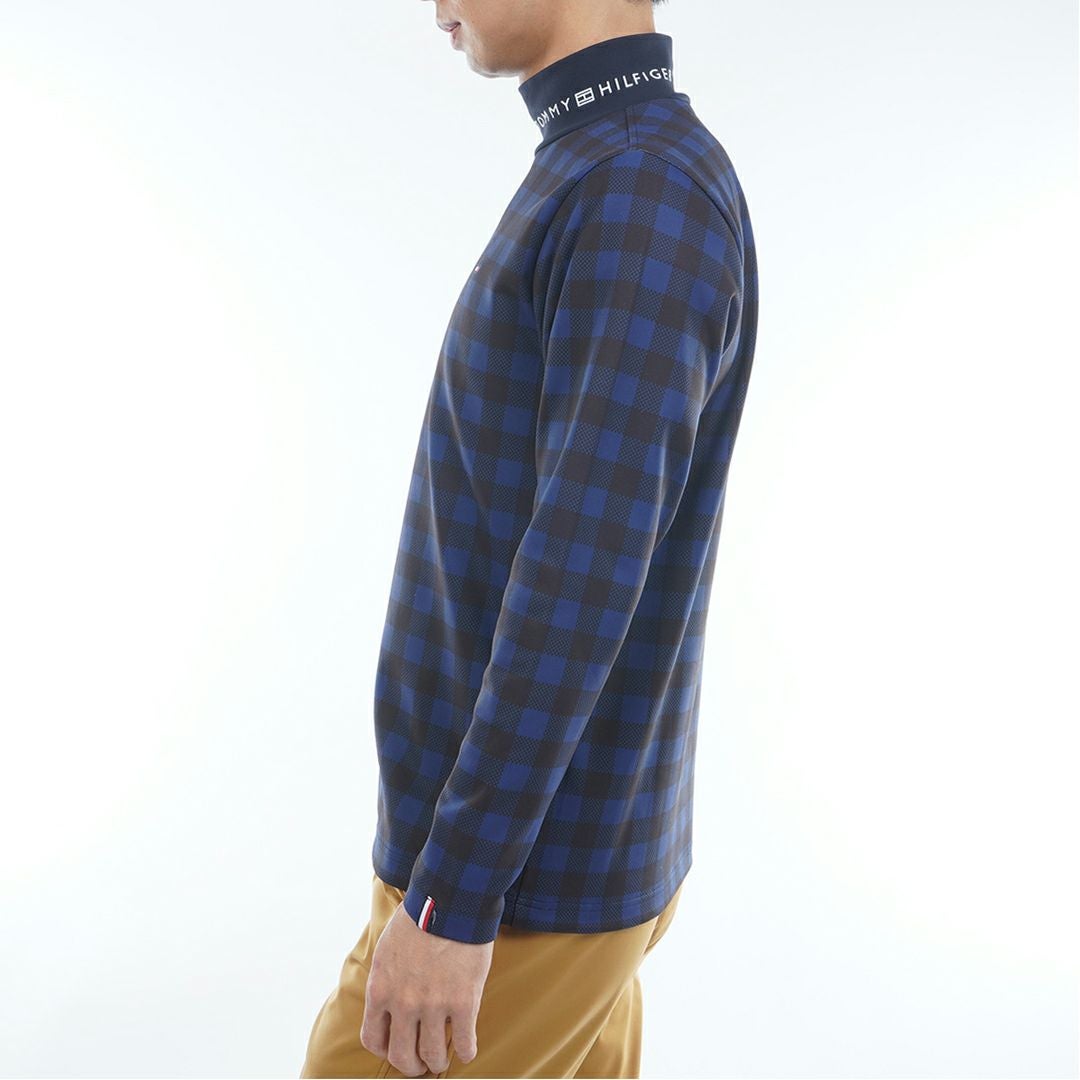 トミー ヒルフィガー ゴルフ Tommy Hilfiger Golf メンズ メンズ チェック柄 長袖ハイネックシャツ THMA569 詳細6
