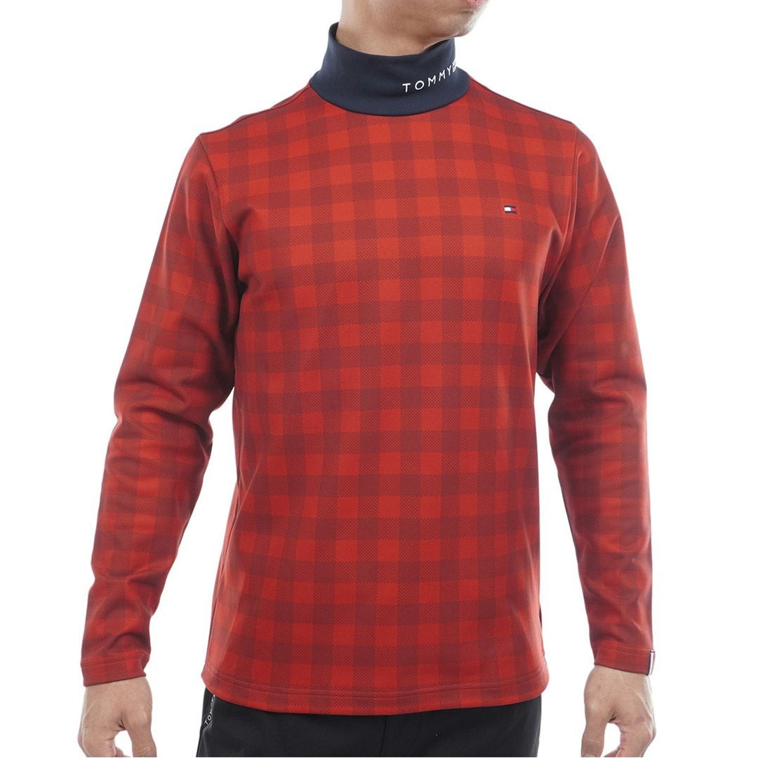 トミー ヒルフィガー ゴルフ Tommy Hilfiger Golf メンズ メンズ チェック柄 長袖ハイネックシャツ THMA569 詳細13