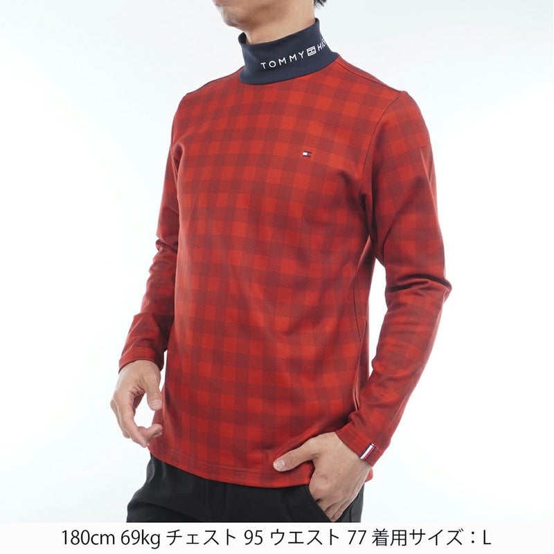 トミー ヒルフィガー ゴルフ Tommy Hilfiger Golf メンズ メンズ チェック柄 長袖ハイネックシャツ THMA569 詳細14