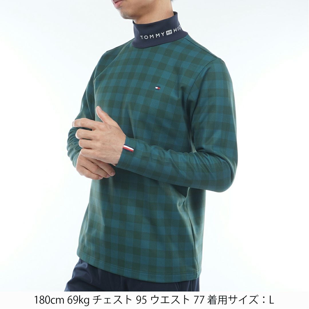 30％OFF】[トミーヒルフィガー]メンズ チェック柄 長袖ハイネック