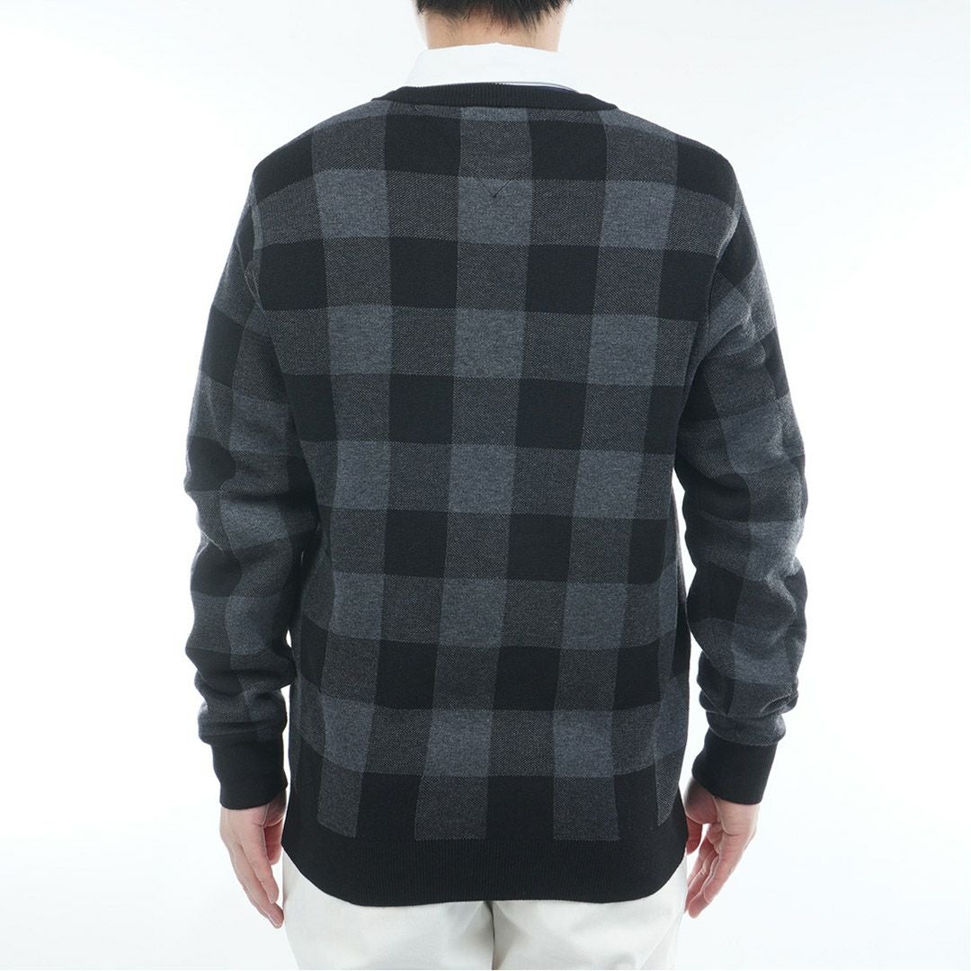 30％OFF】[トミーヒルフィガー]メンズ チェックジャガード クルー