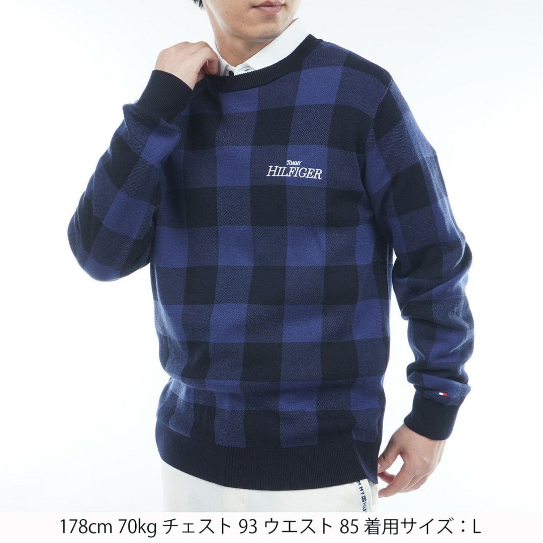 30％OFF】[トミーヒルフィガー]メンズ チェックジャガード クルー