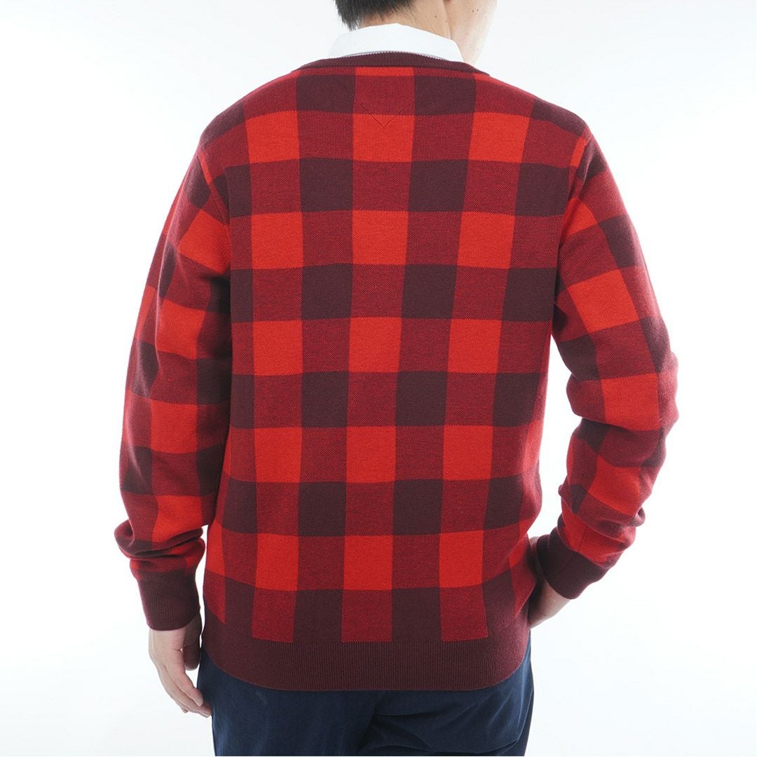 30％OFF】[トミーヒルフィガー]メンズ チェックジャガード クルー