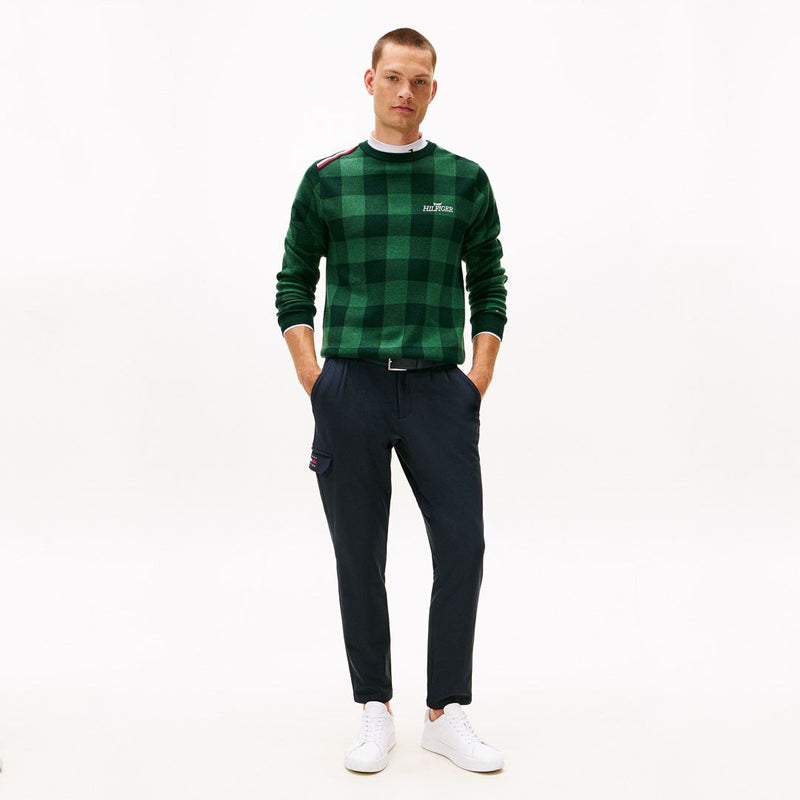 トミー ヒルフィガー ゴルフ Tommy Hilfiger Golf メンズ メンズ チェックジャガード クルーネックニット THMA571 詳細26