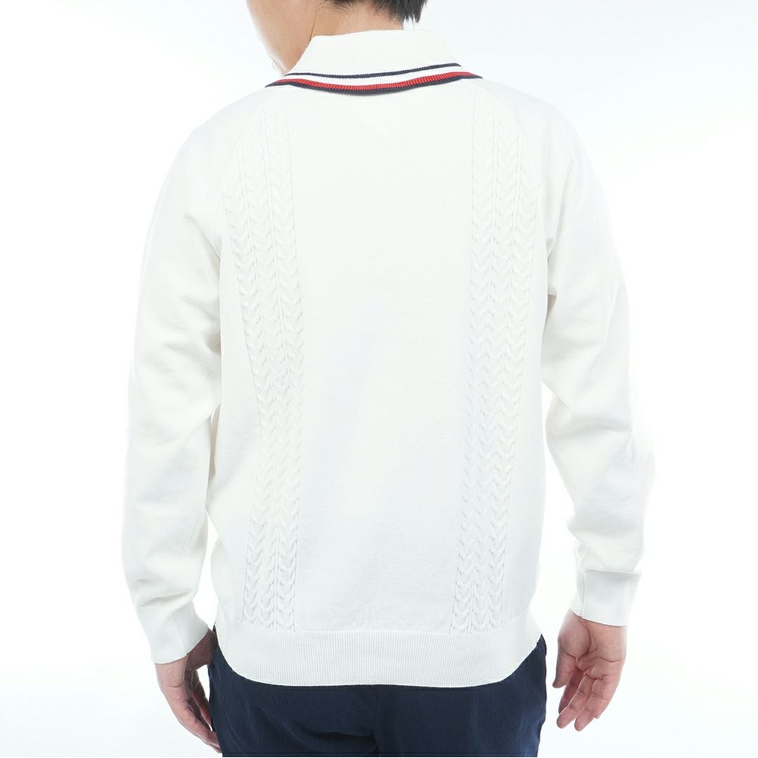 30％OFF】[トミーヒルフィガー]メンズ ケーブル柄 ショールカラー