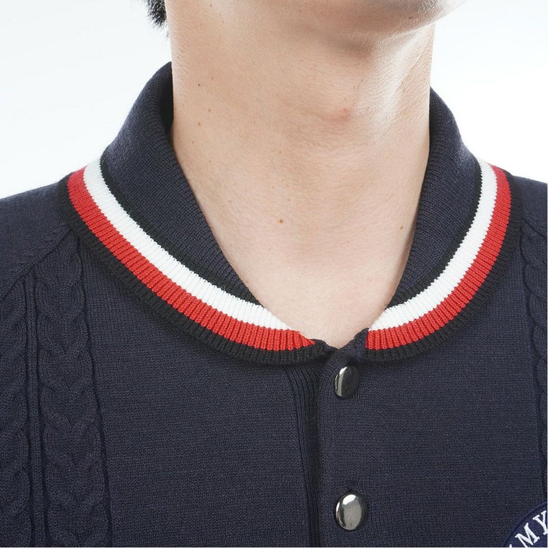 トミー ヒルフィガー ゴルフ Tommy Hilfiger Golf メンズ メンズ ケーブル柄 ショールカラーニット THMA572 詳細14