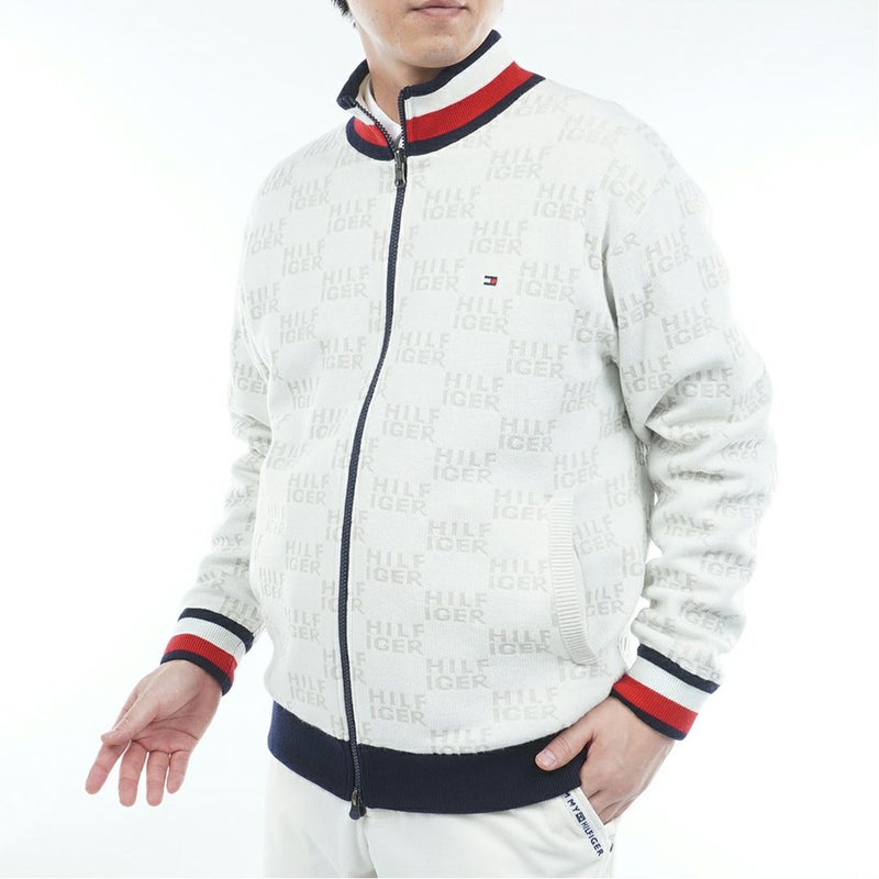 トミー ヒルフィガー ゴルフ Tommy Hilfiger Golf メンズ メンズ ロゴジャガードニット リバーシブルジャケット THMA574 詳細3