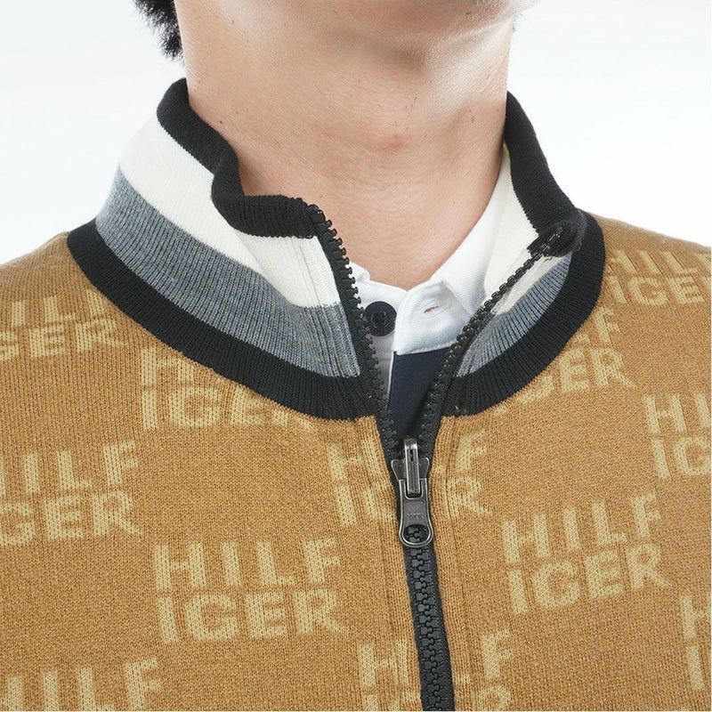 トミー ヒルフィガー ゴルフ Tommy Hilfiger Golf メンズ メンズ ロゴジャガードニット リバーシブルジャケット THMA574 詳細14