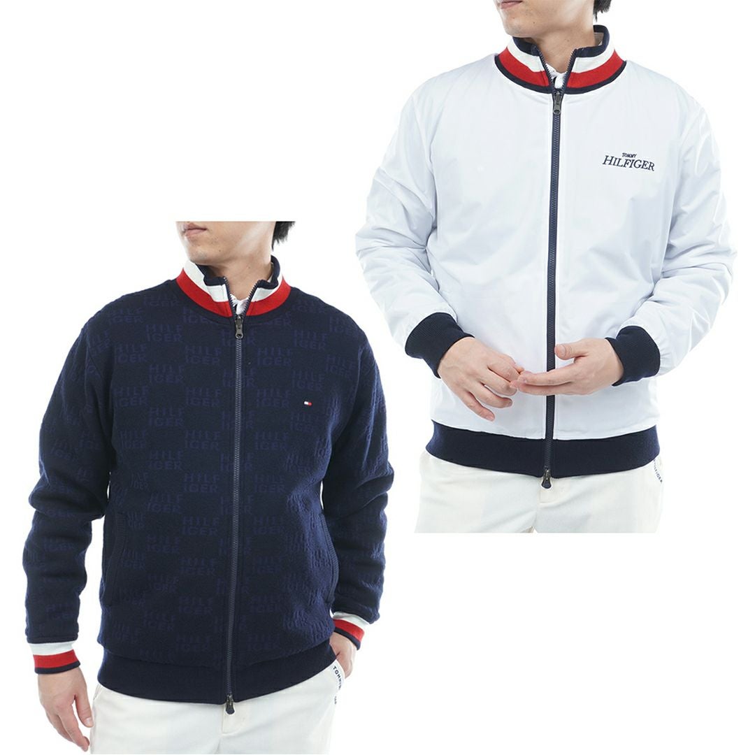 トミー ヒルフィガー ゴルフ Tommy Hilfiger Golf メンズ メンズ ロゴジャガードニット リバーシブルジャケット THMA574 詳細23