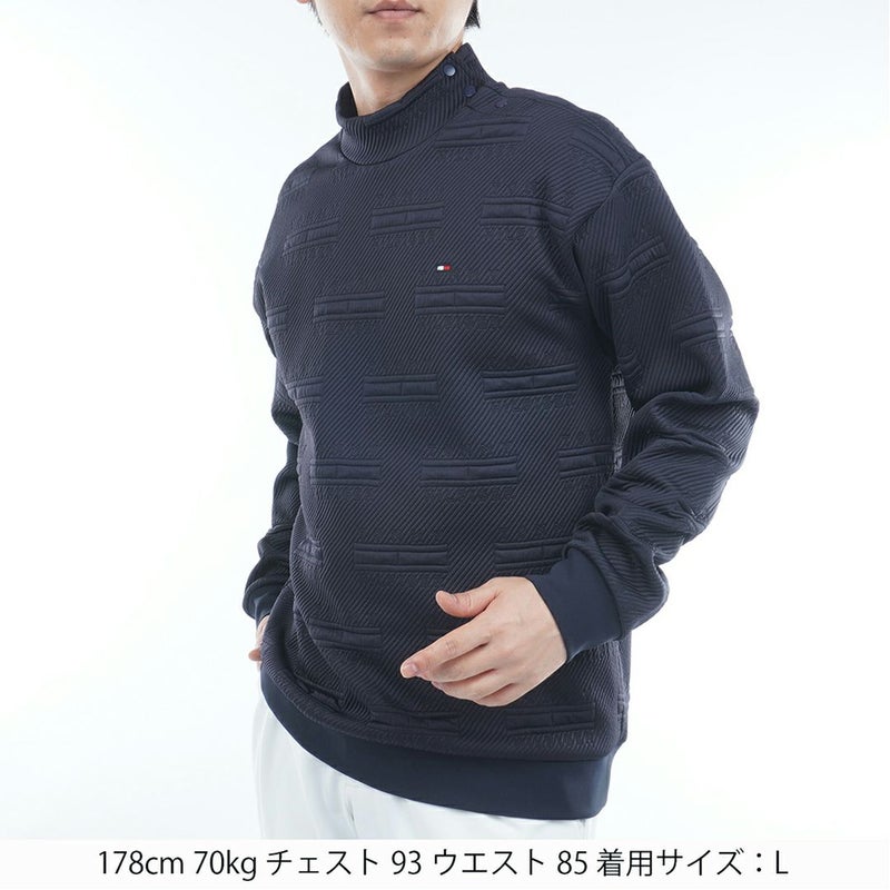 トミー ヒルフィガー ゴルフ Tommy Hilfiger Golf メンズ メンズ ジャガードキルト モックネックスウェット THMA575 詳細8
