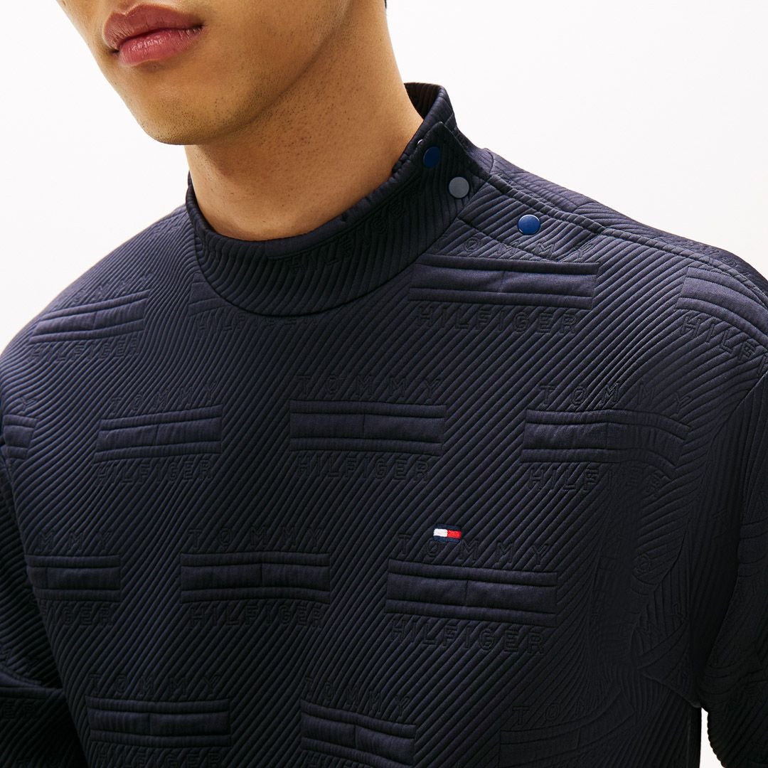 30％OFF】[トミーヒルフィガー]メンズ ジャガードキルト モックネック