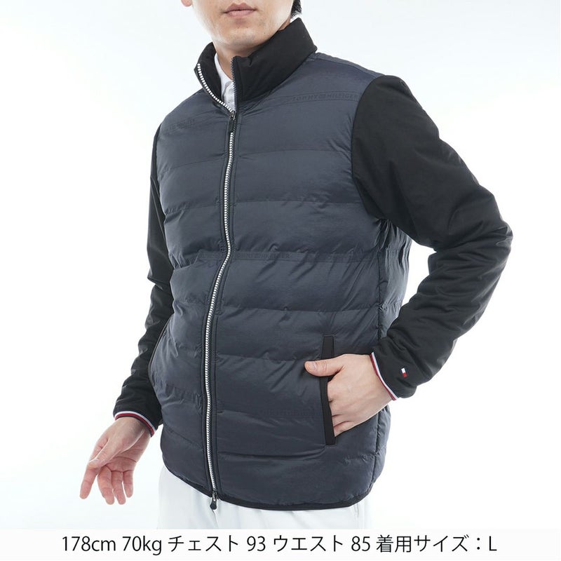 トミー ヒルフィガー ゴルフ Tommy Hilfiger Golf メンズ メンズ ロゴ入り接結キルト 中綿ジャケット THMA578 詳細5
