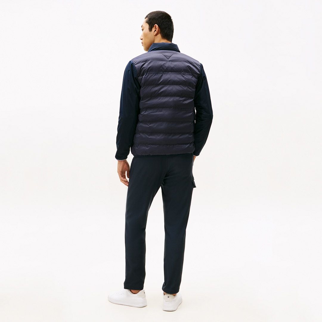 30％OFF】[トミーヒルフィガー]メンズ ロゴ入り接結キルト 中綿