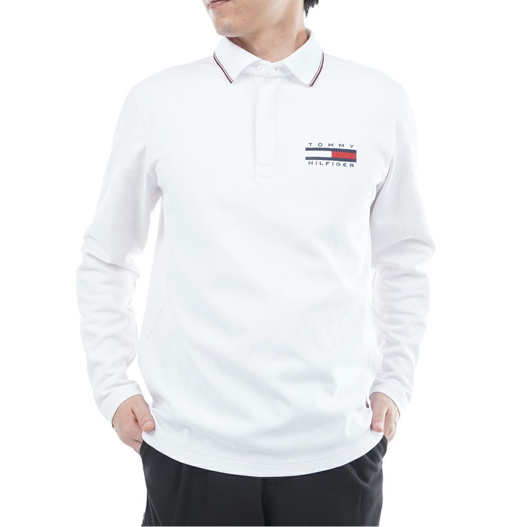 トミー ヒルフィガー ゴルフ Tommy Hilfiger Golf メンズ メンズ 台衿付き 長袖ジップアップポロシャツ THMA580 詳細1