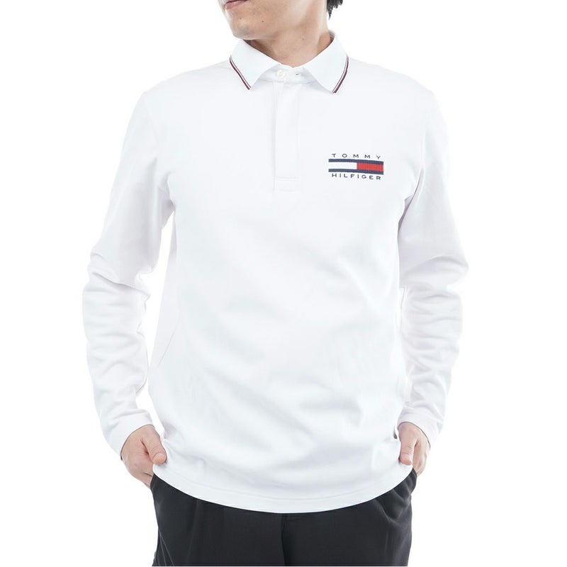 トミー ヒルフィガー ゴルフ Tommy Hilfiger Golf メンズ メンズ 台衿付き 長袖ジップアップポロシャツ THMA580 詳細1