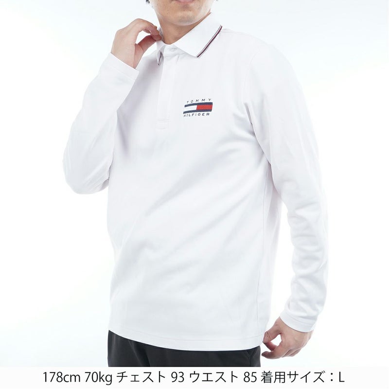 トミー ヒルフィガー ゴルフ Tommy Hilfiger Golf メンズ メンズ 台衿付き 長袖ジップアップポロシャツ THMA580 詳細2