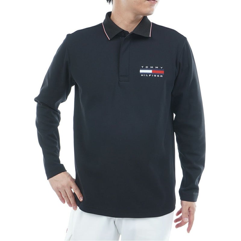 トミー ヒルフィガー ゴルフ Tommy Hilfiger Golf メンズ メンズ 台衿付き 長袖ジップアップポロシャツ THMA580 詳細4