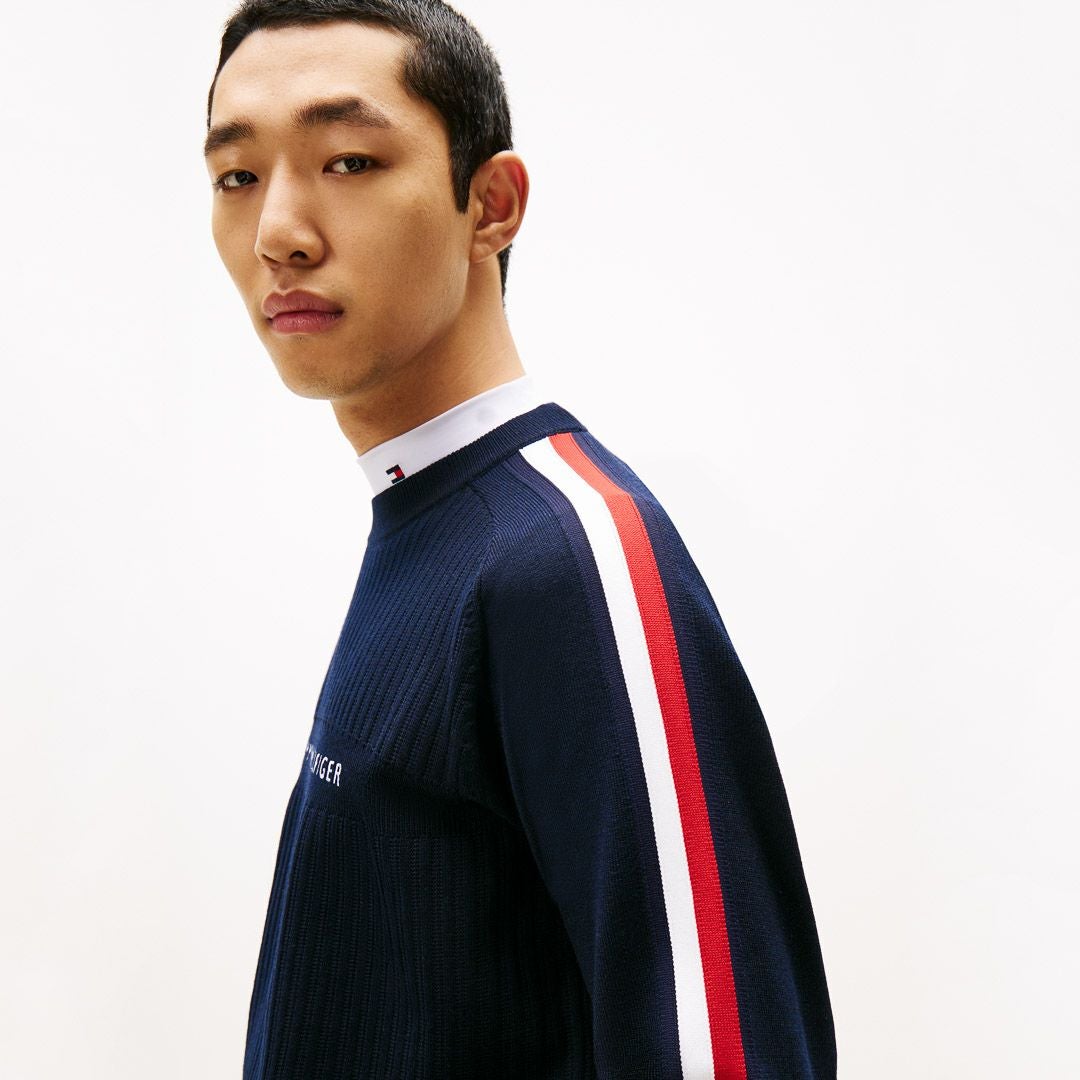 トミー ヒルフィガー ゴルフ Tommy Hilfiger Golf メンズ メンズ スポーツクラシック クルーネックニット THMA581 詳細32