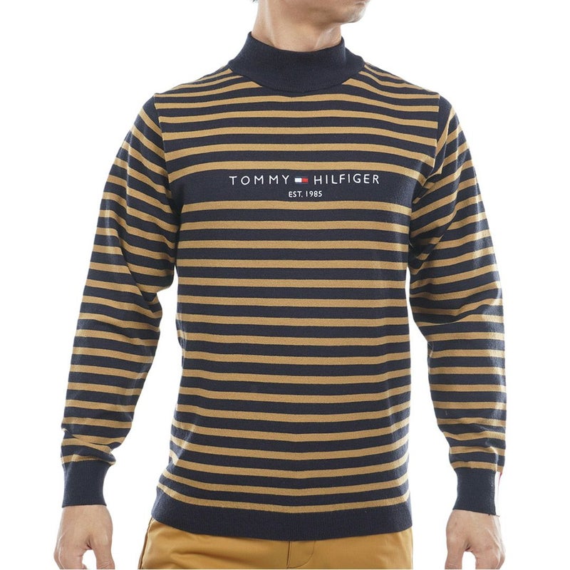 トミー ヒルフィガー ゴルフ Tommy Hilfiger Golf メンズ メンズ ボーダー ハイネックニット THMA582 詳細4